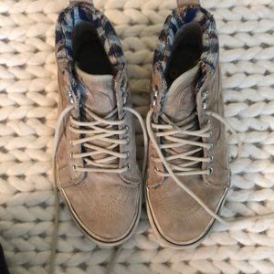 Vans suede high tops - size 8